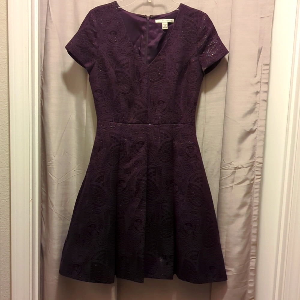Beautiful purple fabric dress